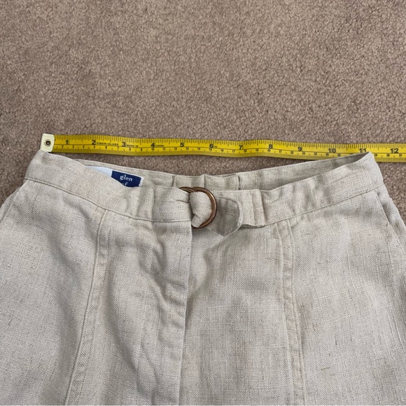 Women’s Bill Atkinson Glen of Michigan Beige Shorts Size 0 High Rise - Picture 2 of 7